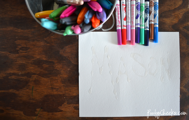 Glossy Marker Art -- Kid Craft Glossy Marker Art -- Kid Craft