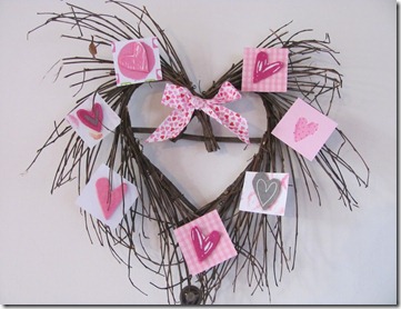 DIY twig heart wreath