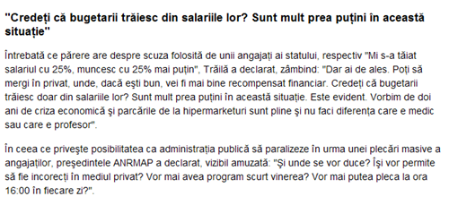 DECLARAŢIE-ŞOC a şefei instituţiei care verifică licitaţiile publice, la Interviurile Gândul_ _Credeţi că BUGETARII trăiesc doar din salariile lor__ - Gandul_26_09_2011939