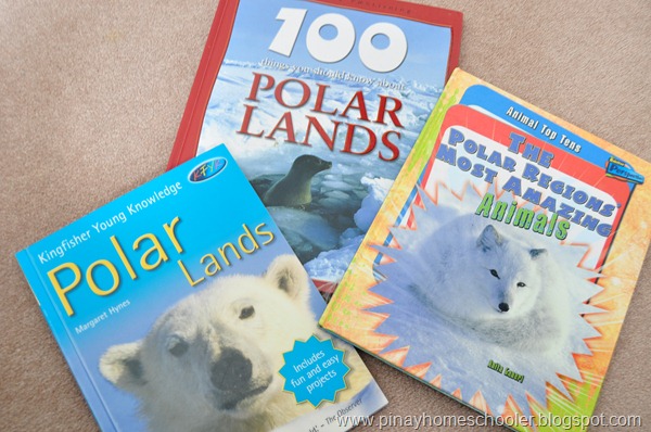 Books used in our Polar Regions Study