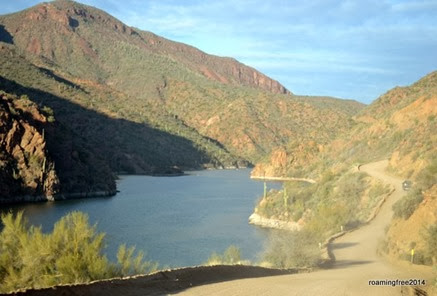 Following Apache Lake - in the dust cloud