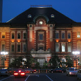 Tokyo station at night