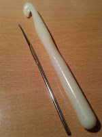 aguja de ganchillo de 1,75 mm y de trapillo