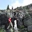 Eventually, the trail started to gain elevation and required some easy rock climbing.