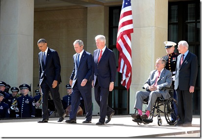 5-Living Presidents Gather for 43 Library Opening 5-Living Presidents Gather for 43 Library Opening