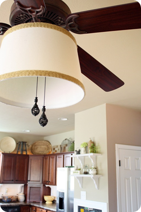 drum shade ceiling fan