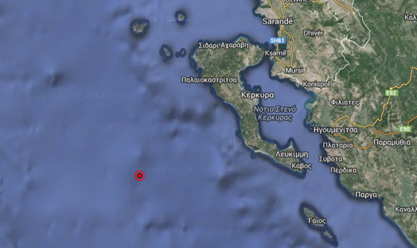 Earthquake   Magnitude 4.3   KERKIRA REGION  GREECE   2014 November 10  20 48 16 UTC
