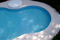 Texture spray w/ flagstone stencil