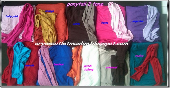 warna ponytail 2 tone arniz