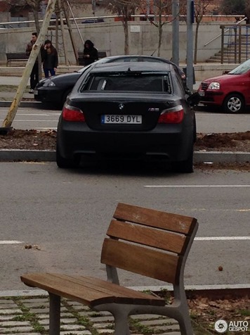 BMW M5 Sedan Turns Upside Down in Spain