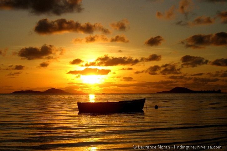 Boat silhouette Seychelles Boat silhouette Seychelles