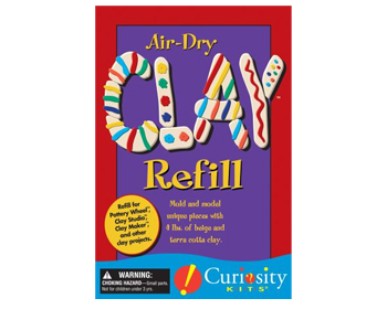 Crafty youngsters can use this clay as in a pottery wheel, or to creatively sculpt their own objects. Air-Dry Clay Set, $10, thinkbutton.com