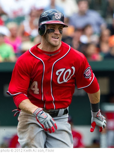 'Bryce Harper' photo (c) 2012, Keith Allison - license: http://creativecommons.org/licenses/by-sa/2.0/