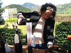 Stefanie then calculated the percentages we chose of each wine and poured them into this giant measuring tube.