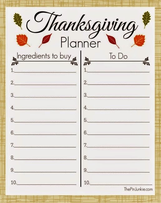 printable thanksgiving planner 2