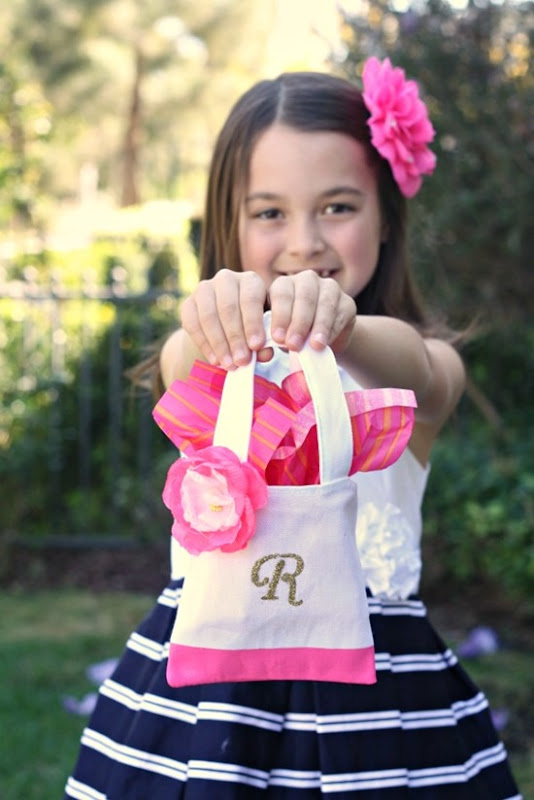 diy monogrammed tote perfect party favor a thoughtful place