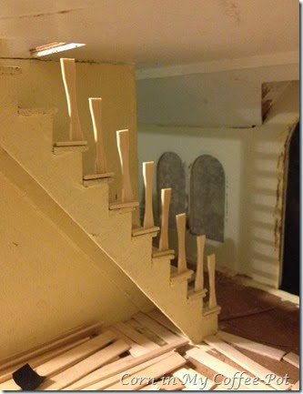 stair railing -stiles-