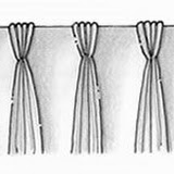 four finger pinch pleat drapery style