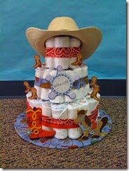 cowboy diaper cake