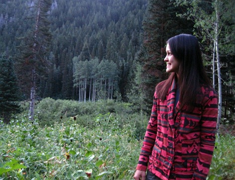 Brooke watching the sun rise