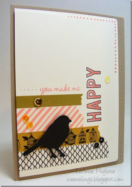 LeAnne Pugliese WeeInklings Paper Players 232 So You Happy Bird Stampin Up