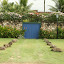 One of the many pretty gardens facing out to sea.