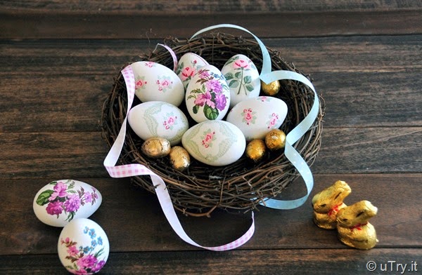 How to Decorate Easter Eggs in 1 Minute  It's the easiest and most gorgeous centerpiece for Easter!  http://uTry.it
