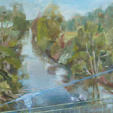 Die Sieg bei Allner, 70 x50 cm, Copyright 2011 by O. Weinreich