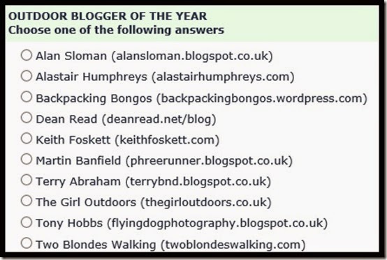 Outdoor Blogger of the Year Nominations 0002Awards2