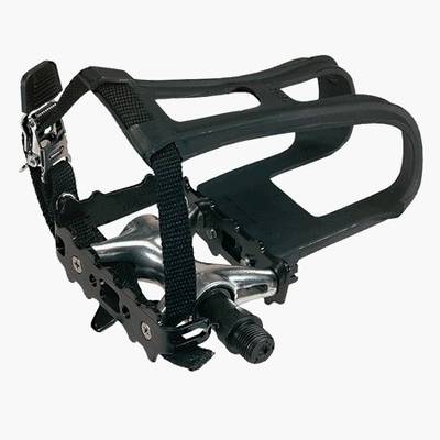 Keep your feet moving with cages (shown here) or clipless pedals.