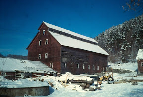 We restored the west barn frame over at the east barn.