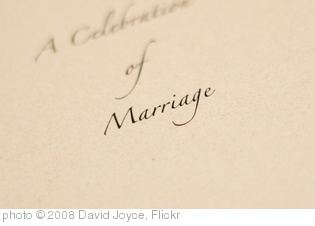 'Marriage' photo (c) 2008, David Joyce - license: http://creativecommons.org/licenses/by-sa/2.0/