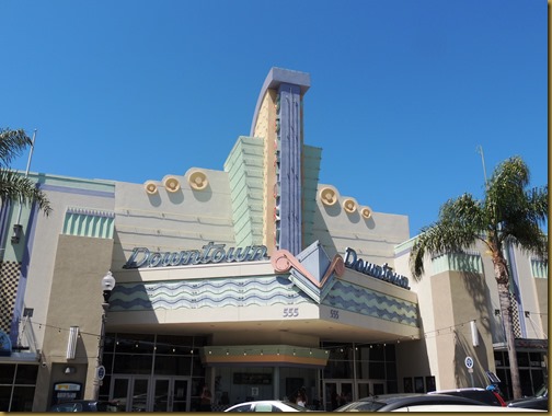 Art deco style theater in downtown Ventura