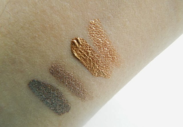 Rimmel ScandalEyes Shadow Paint Rich Russet and Golden Bronze Review Swatch