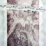 Le collage "Le morceau du ciel pour Héloïse..." 2005, 500x700mm