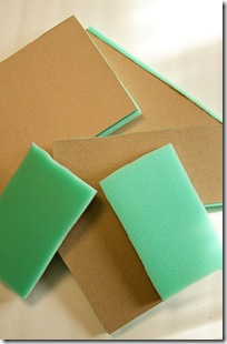 Glue board to foam