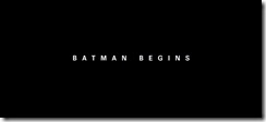 Batman Begins Title