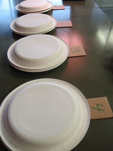 Cornbread under wraps for our blind taste-test.