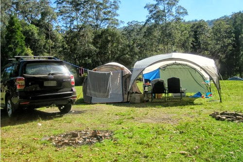 camping set up