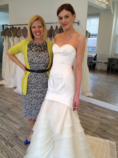 Designer Lela Rose with the Duane Park dress. I love the architectural lines with a fluid feeling.