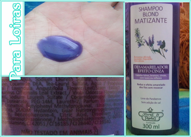 Flores e Vegetais- Shampoo matizante baratinho Flores e Vegetais- Shampoo matizante baratinho