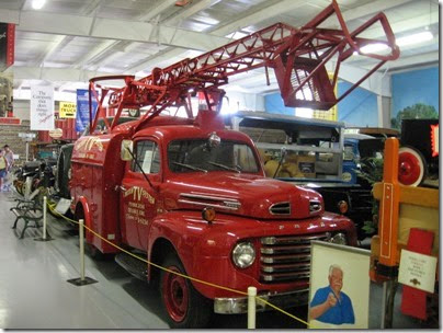 IMG_8709 1948 Ford F-3 Utility Bucket Truck at Antique Powerland in Brooks, Oregon on August 1, 2009