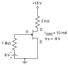 MCQs in DC Biasing – FETs Fig. 01 MCQs in DC Biasing – FETs Fig. 01