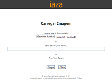 iaza - carregar imagem