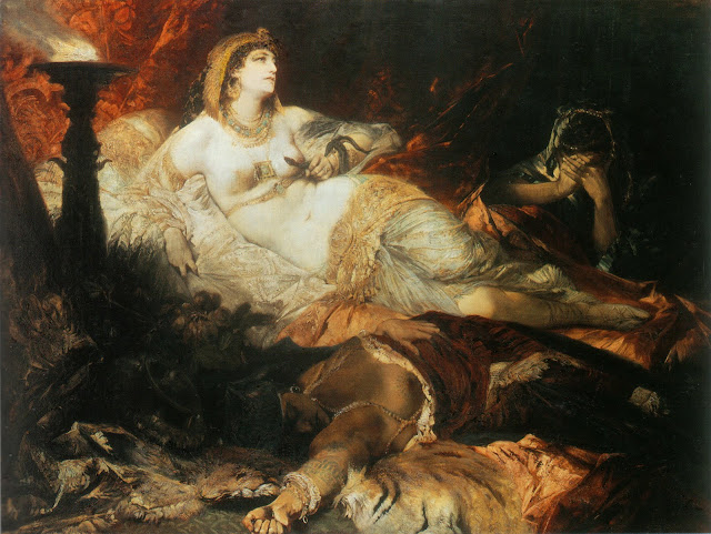 Escenas de la pintura: La Muerte de Cleopatra