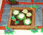 Fondant vegetables carrots, cauliflower, & cabbage