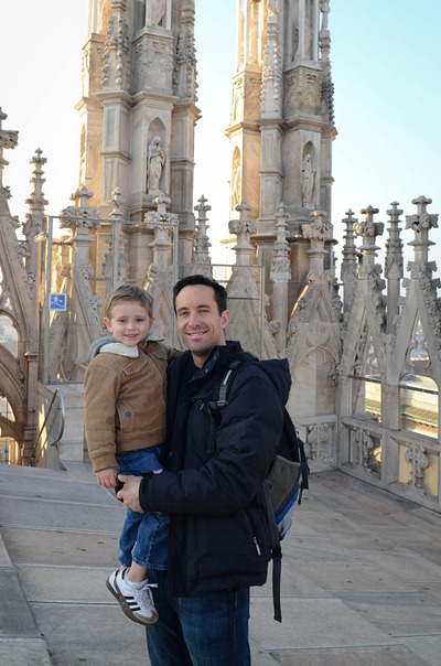 Milan Duomo climb Chris LUke