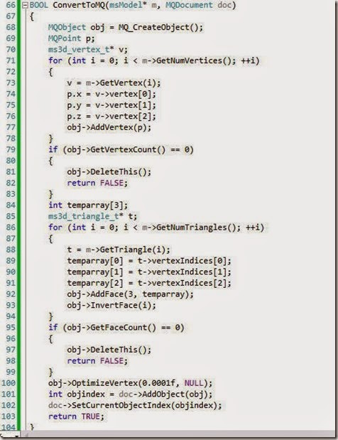 ConvertToMQ function ConvertToMQ function