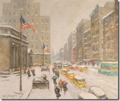 Winter on the Avenue at 42nd Street