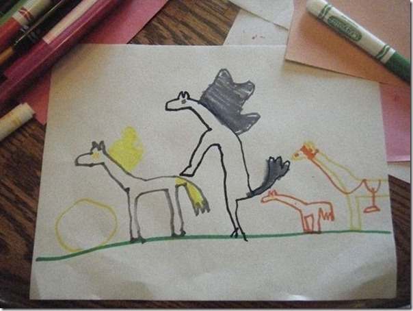 Desenhos bizarros de crianças (1)
